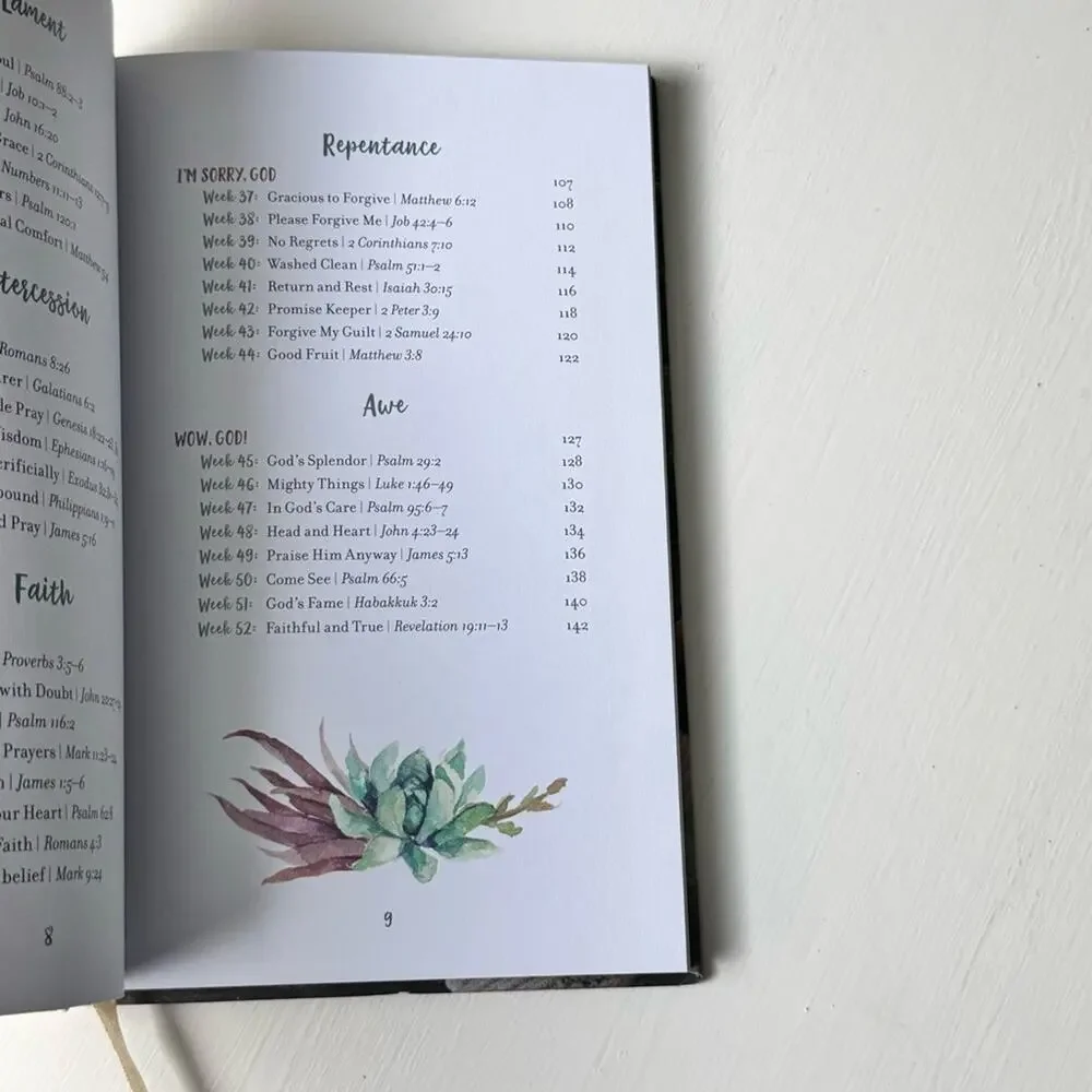 The Weekly Prayer Project Journal Devotional Book